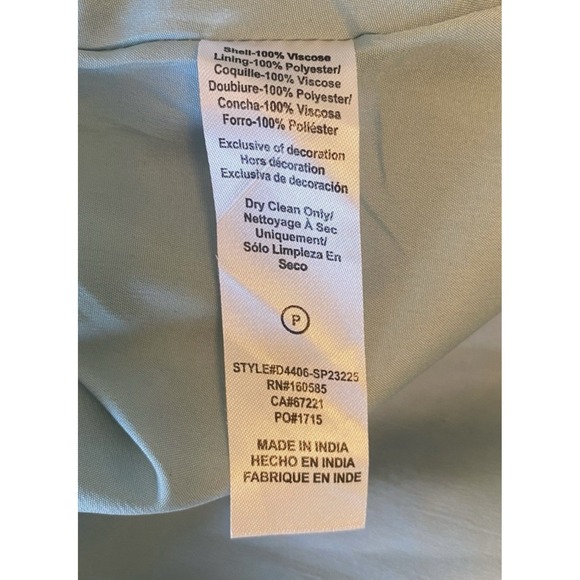 New Ciebon Dress Light‎ Blue Yellow Beaded Flowy Size Small $140 Org - Picture 4 of 4